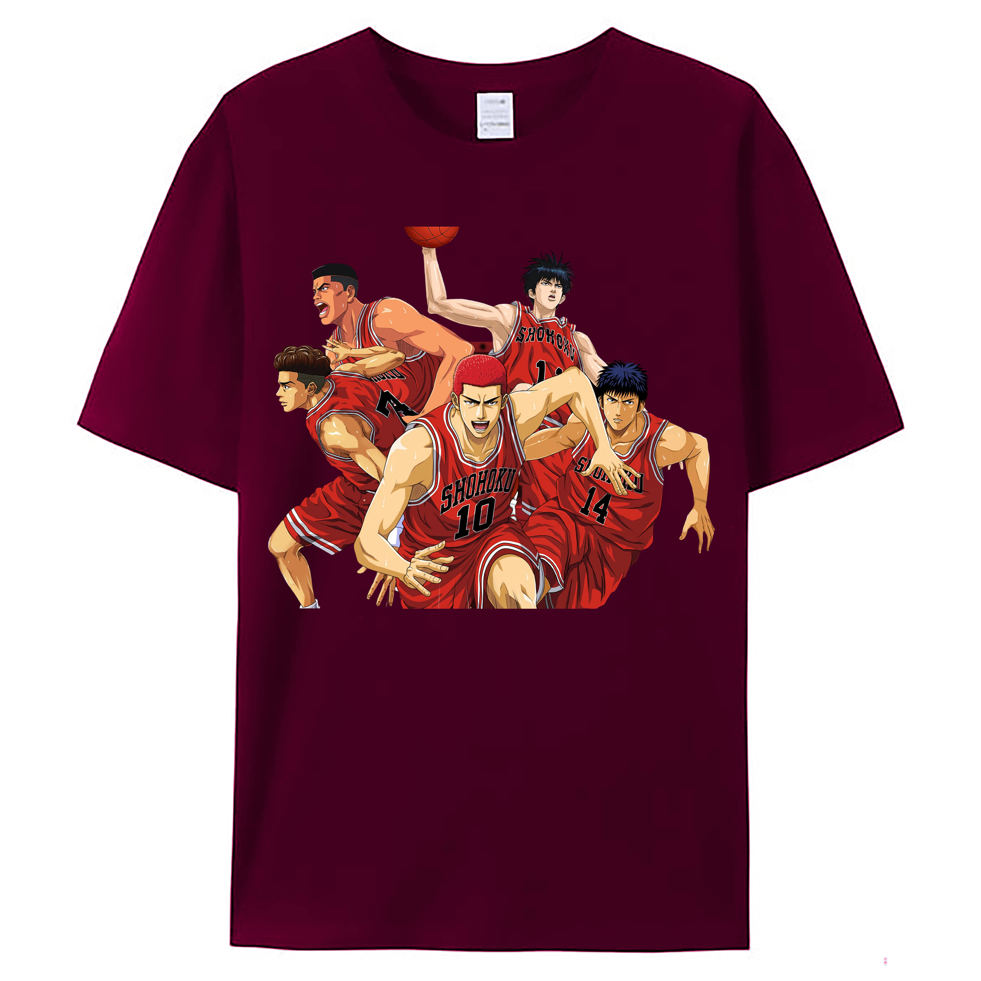 （画像用） SLAM DUNK／スラムダンク レディースカジュアルプリントTシャツ（綿100％）